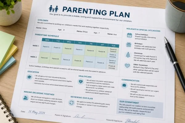 Understand parenting plans Lichfield
